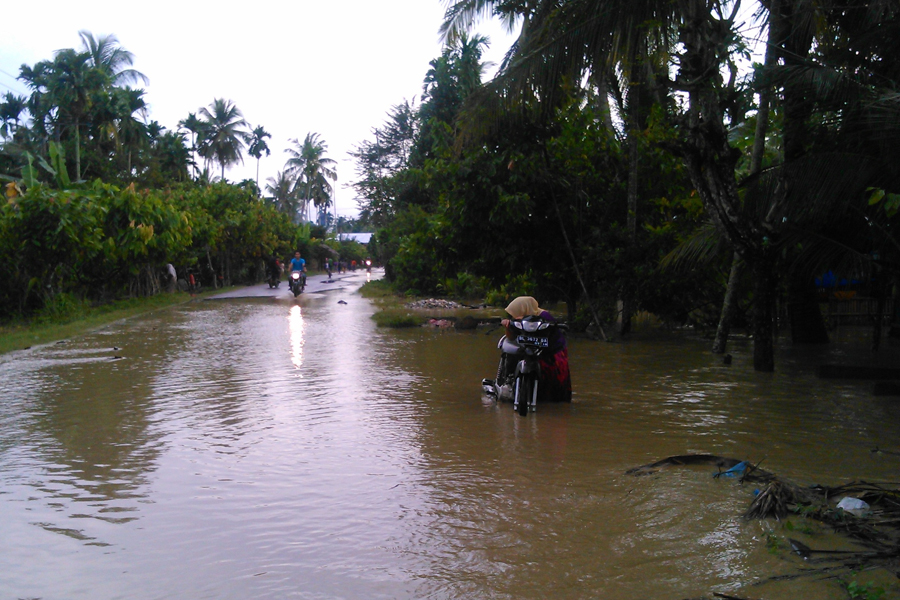 [FOTO]:Tujuh Desa di Lhoksukon Terendam  Banjir